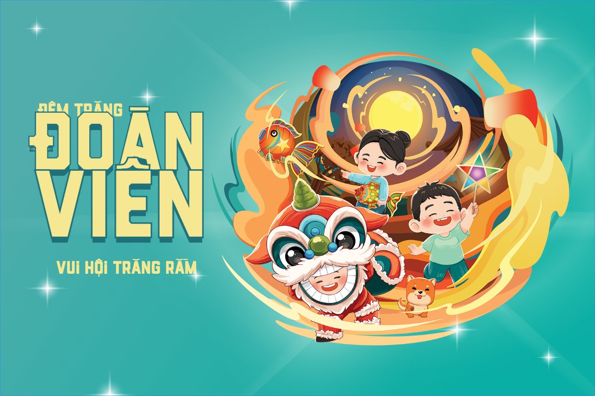 Trung thu, Tết Đoàn Viên, mid-autumn festival, sự kiện, event, dễ thương, cute, chibi, hoạt hình, cartoon