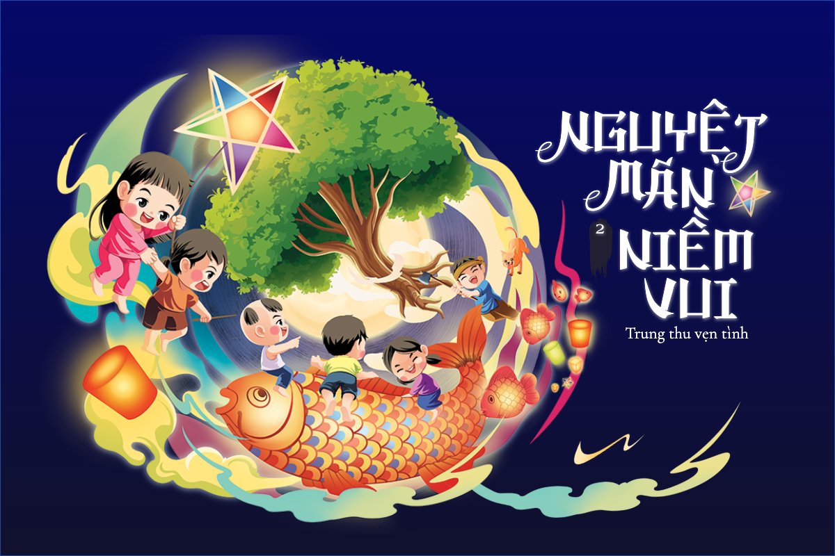 Trung thu, Tết Đoàn Viên, mid-autumn festival, sự kiện, event, lồng đèn, ẩm thực, food, thực phẩm, chibi, cute, dễ thương