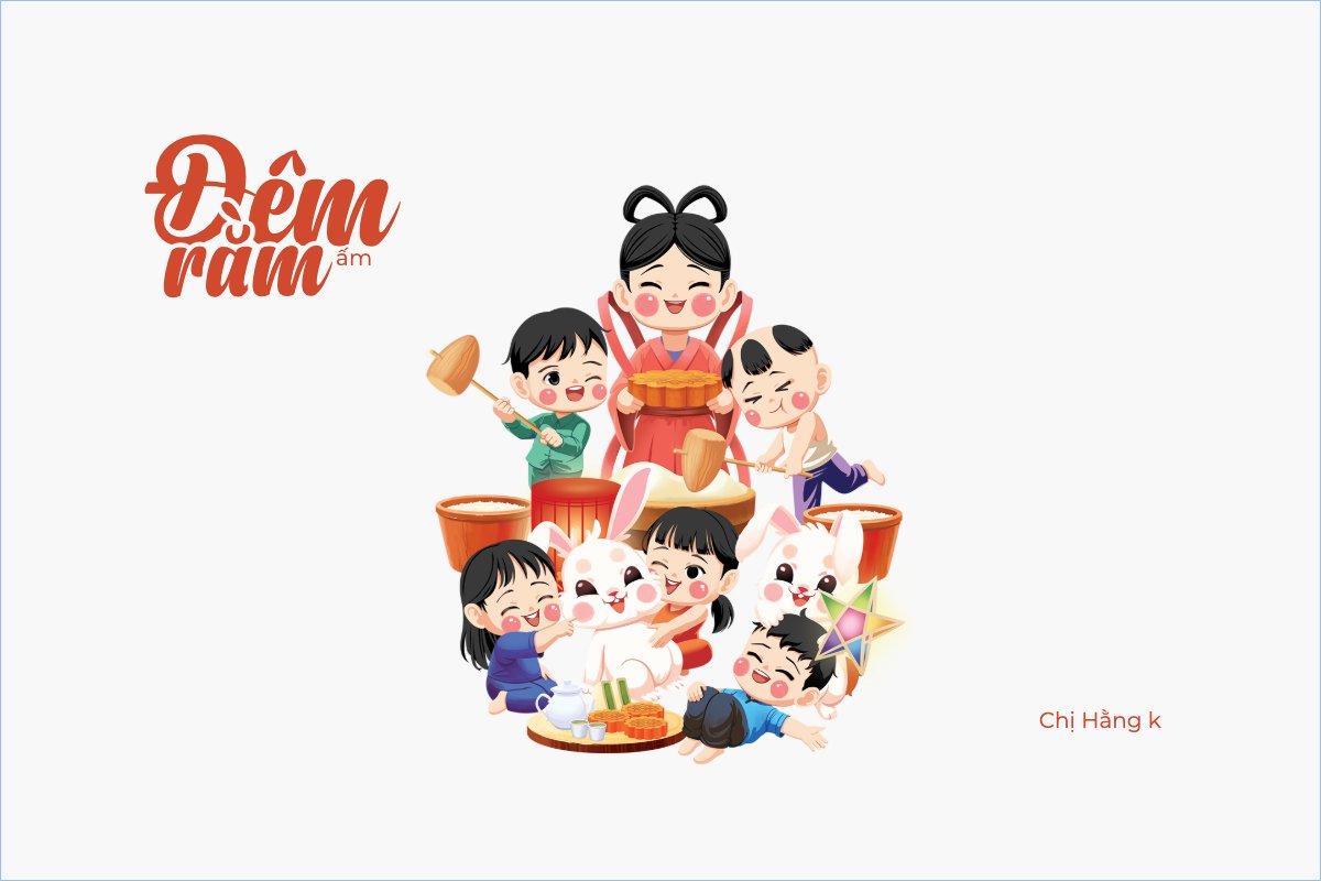 Trung thu, Tết Đoàn Viên, mid-autumn festival, sự kiện, event, lồng đèn, ẩm thực, food, thực phẩm, chibi, cute, dễ thương