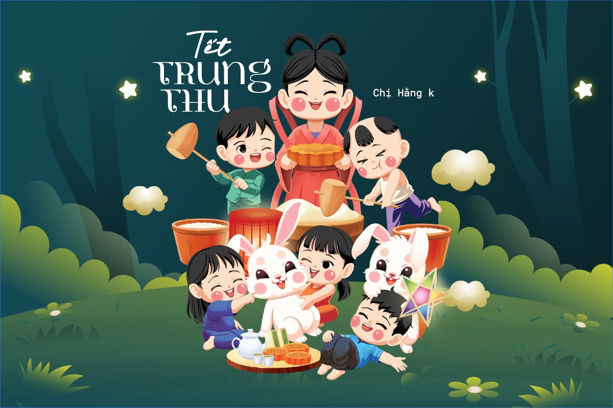 Trung thu, Tết Đoàn Viên, mid-autumn festival, sự kiện, event, ẩm thực, food, thực phẩm, chibi, cute, dễ thương