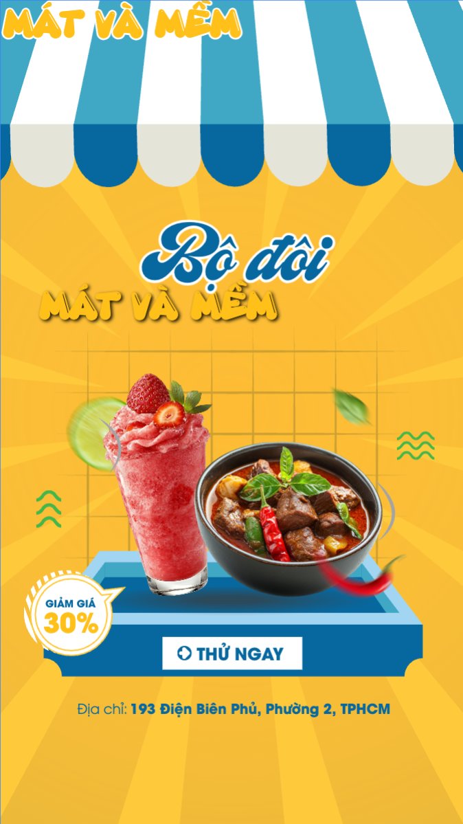 Bò kho, trà dâu, nước uống, Đồ ăn, food, thực phẩm, ẩm thực, món ăn, F&B, nhà hàng, hiện đại, modern