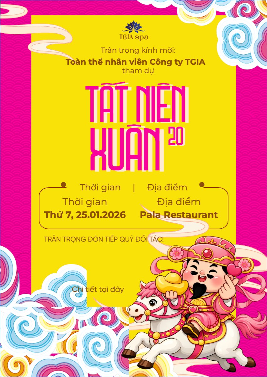 Thư mời tất niên xuân 2026