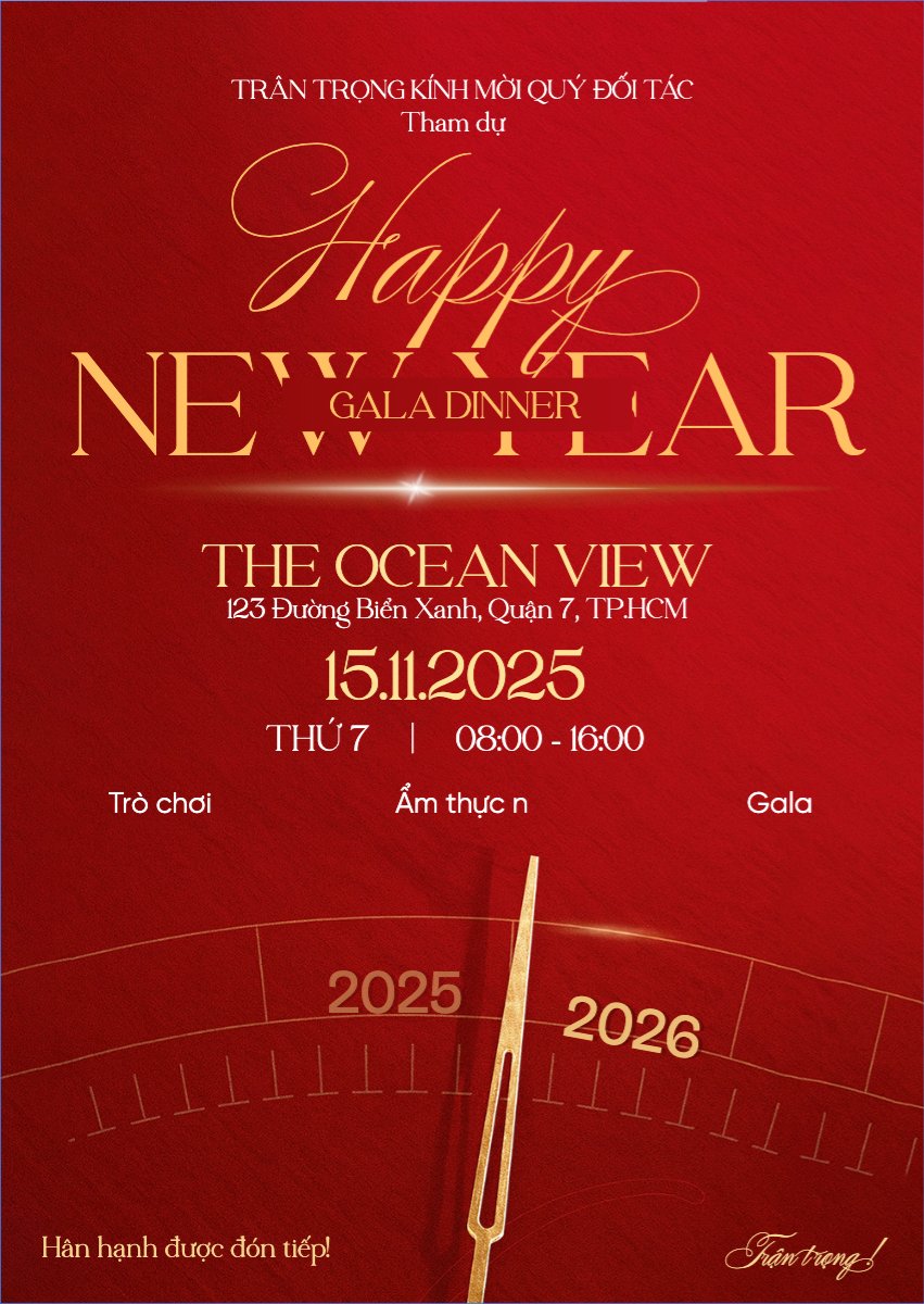 Gala dinner - Happy new year