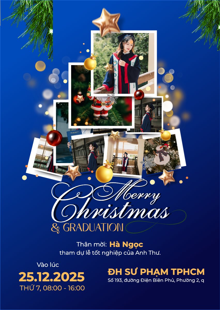 Merry christmas & graduation
