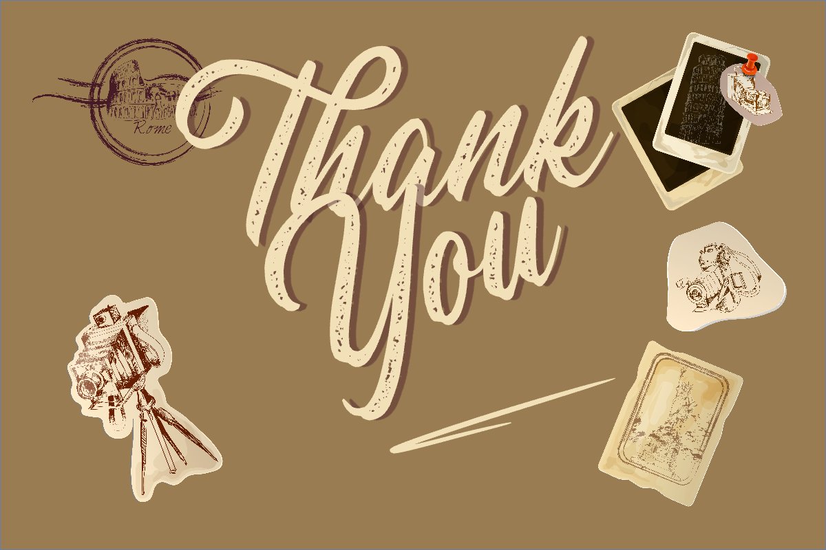 Mẫu Thank you card Cổ điển, vintage, retro, classic — LayerPic