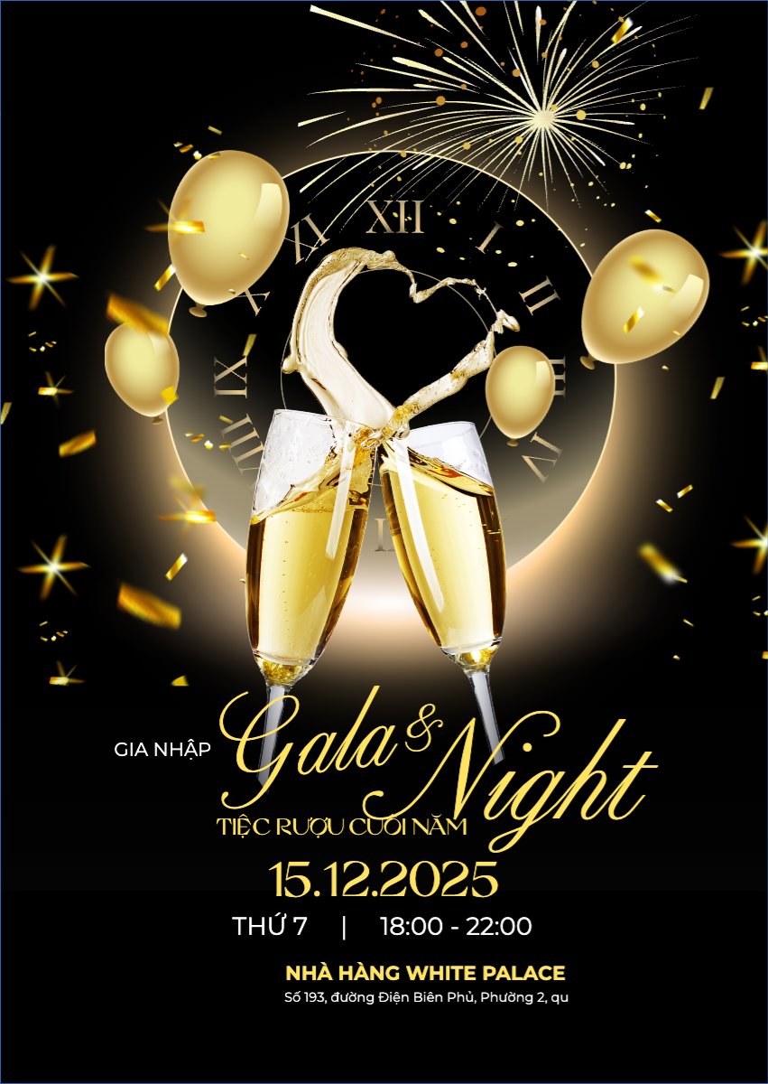 Gia nhập tiệc rượu Gala Night