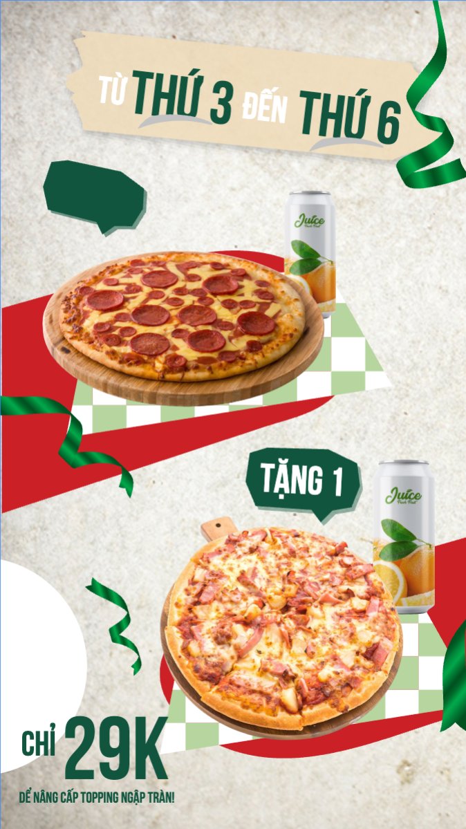 Pizza, gà rán,  fried chicken, đồ ăn, food, thực phẩm, ẩm thực, món ăn, F&B, nhà hàng, thức ăn, y2k, cổ điển, vintage, retro, classic 