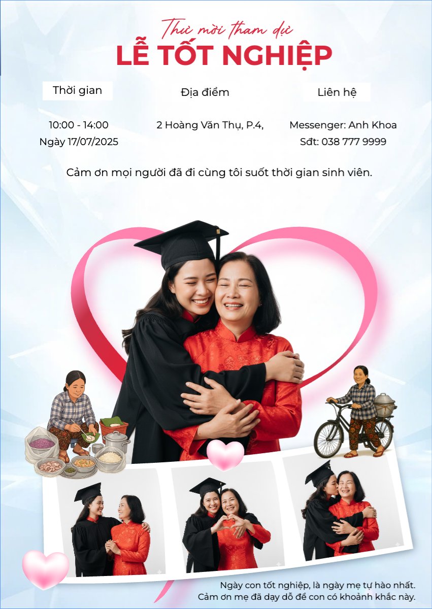 Mừng lễ tốt nghiệp con của mẹ