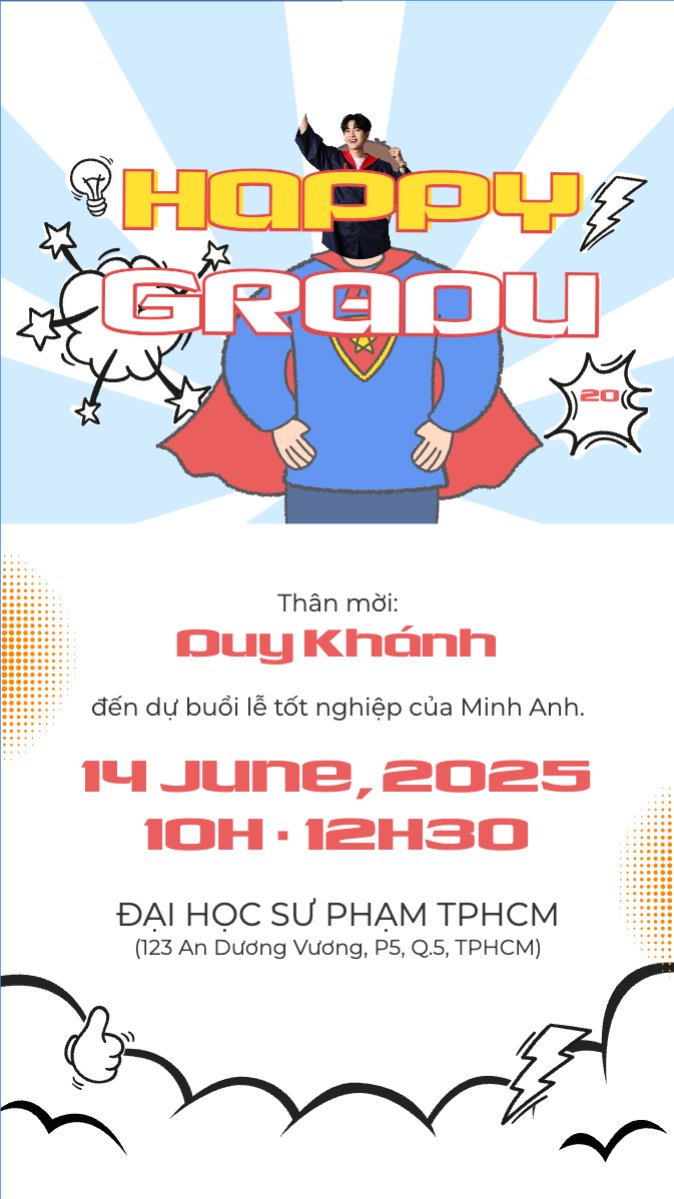 Tốt nghiệp, graduation, giáo dục, education, sự kiện, event, hoạt hình, cartoon, superman	