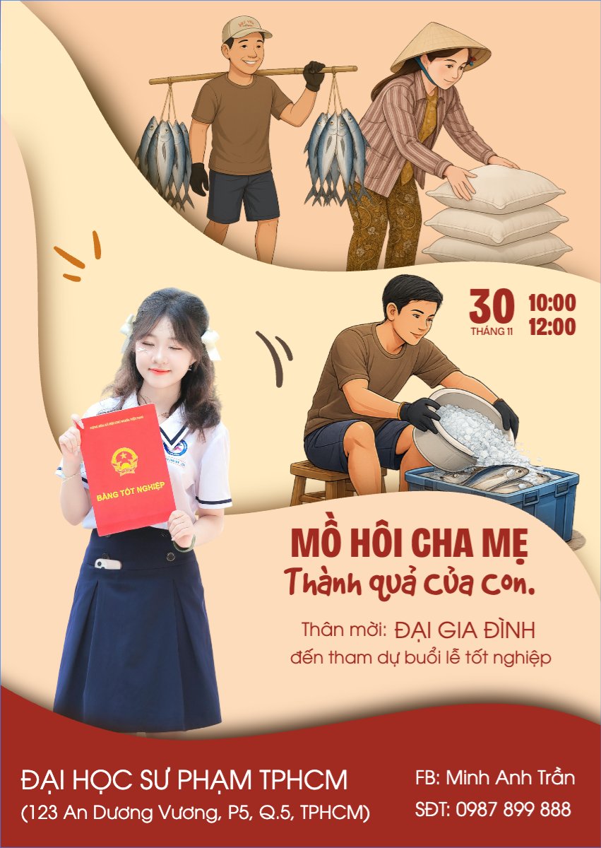 Mô hôi cha mẹ, thành quả của con