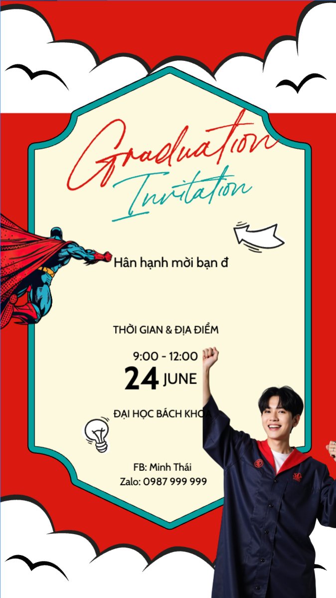 Tốt nghiệp, graduation, giáo dục, education, sự kiện, event, hoạt hình, cartoon, superman