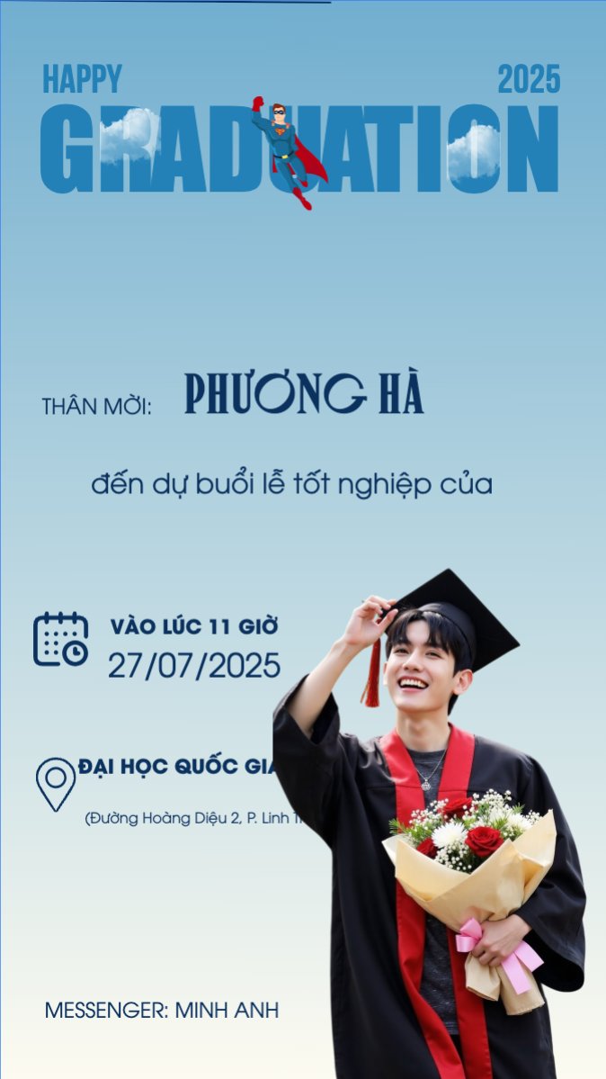 Tốt nghiệp, graduation, giáo dục, education, sự kiện, event, hoạt hình, cartoon, superman