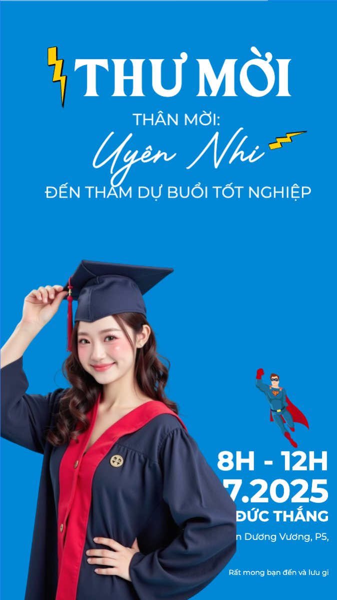 Tốt nghiệp, graduation, giáo dục, education, sự kiện, event, hoạt hình, cartoon, superwoman