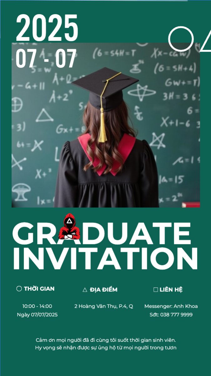 Tốt nghiệp, graduation, giáo dục, education, sự kiện, event, hoạt hình, cartoon, squid game