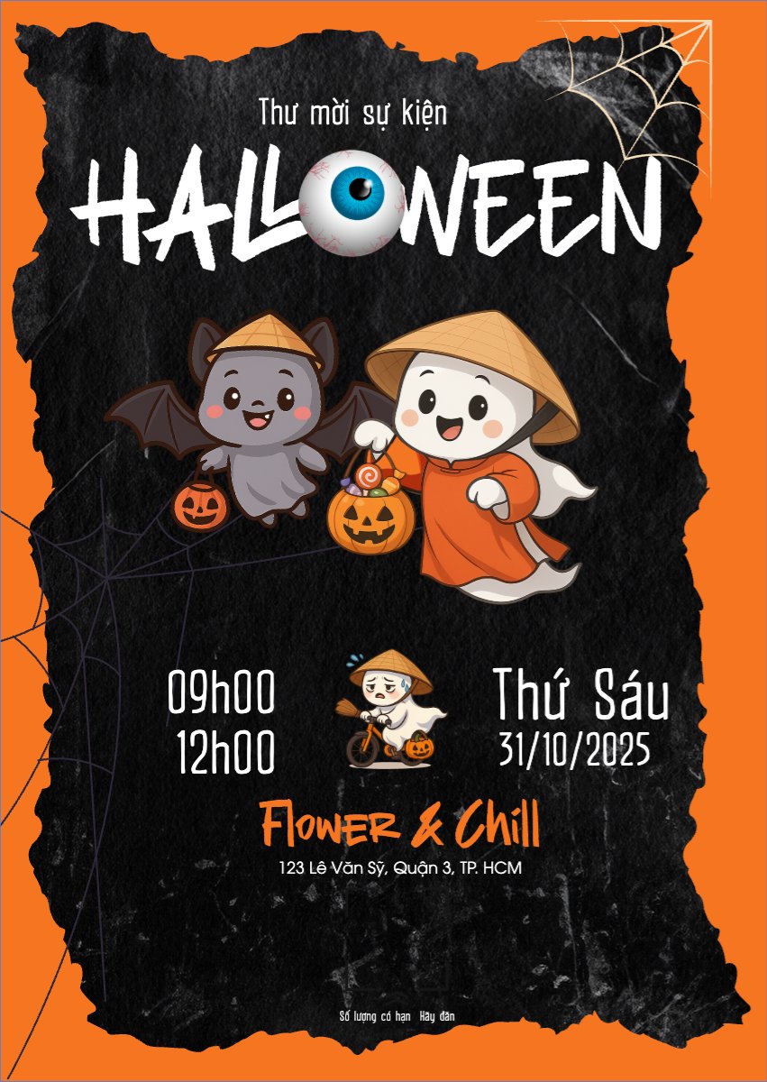Halloween, lễ hội ma quái, sự kiện, event, dễ thương, cute, chibi, hoạt hình, cartoon