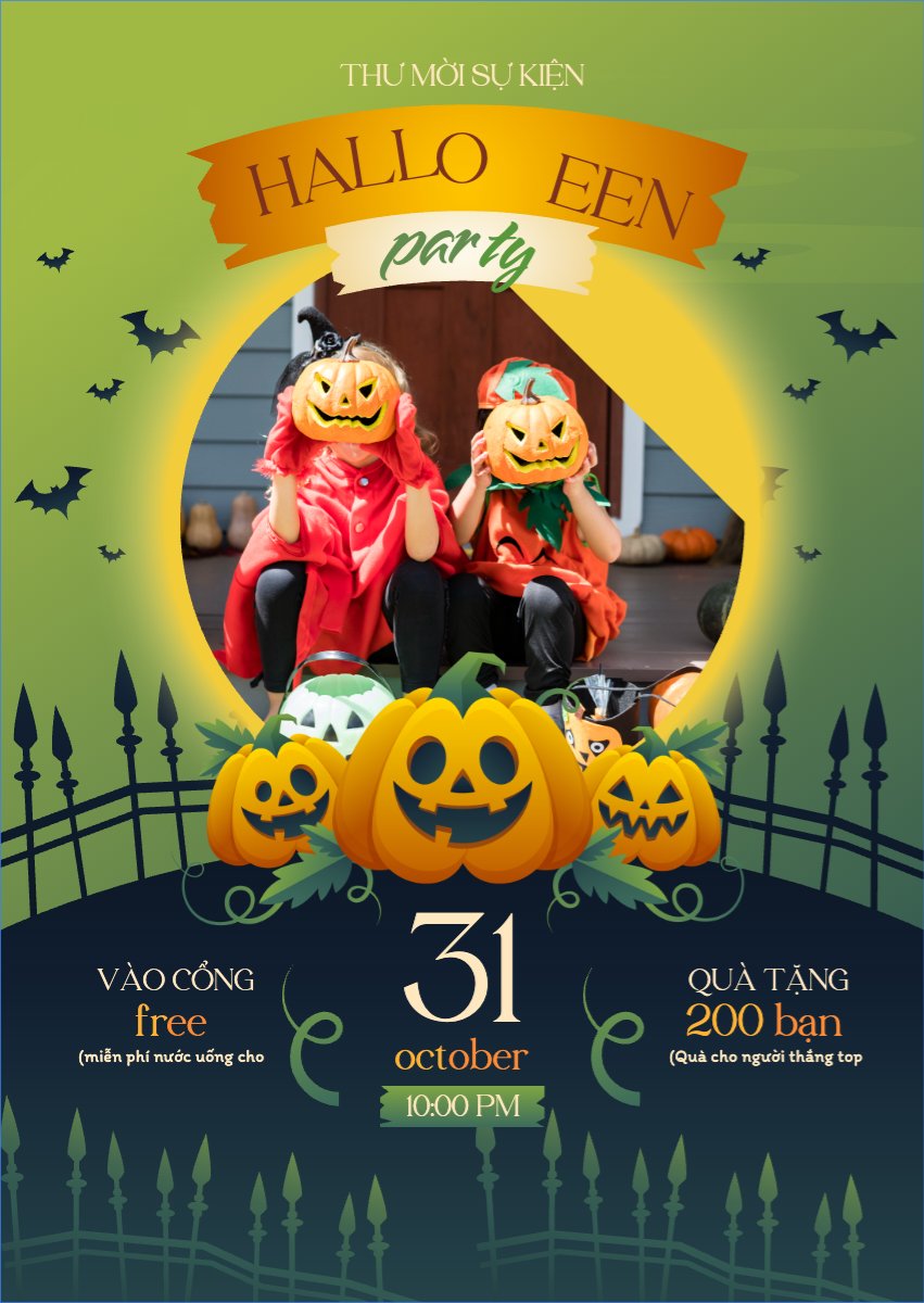 Halloween, lễ hội ma quái, sự kiện, event, dễ thương, cute, chibi, hoạt hình, cartoon