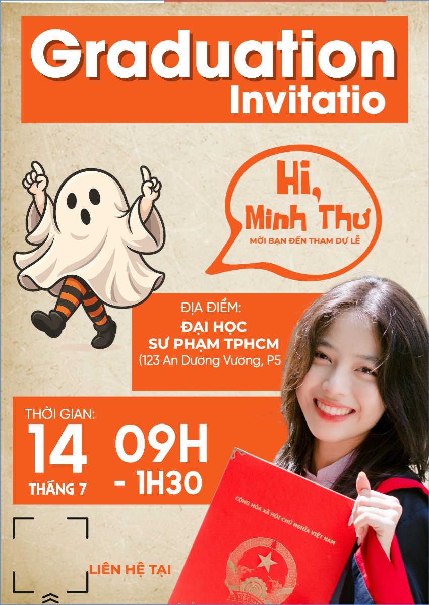 Halloween, tốt nghiệp, graduate, lễ hội ma quái, sự kiện, event, dễ thương, cute, chibi, hoạt hình, cartoon