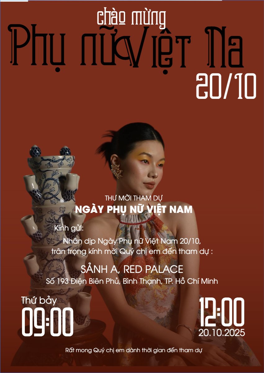 20/10, Ngày phụ nữ Việt Nam, Vietnamese Women's Day, phụ nữ, sự kiện, event, hiện đại, modern, đơn giản, simple
