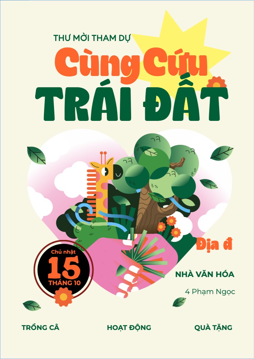 Hoạt động từ thiện, thiện nguyện, sự kiện, event, đơn giản, simple, dễ thương, cute