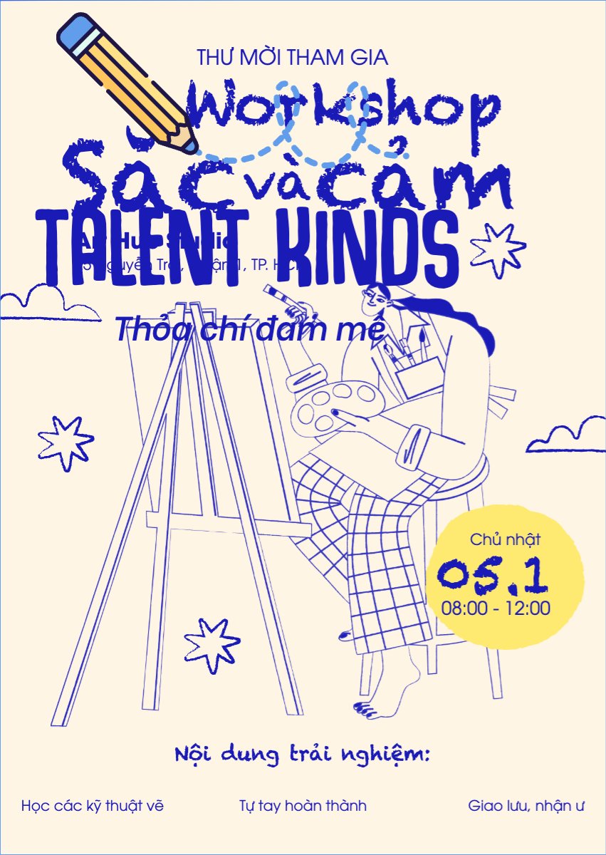 Workshop, vẽ, giáo dục, education, school, trường học, dễ thương, cute