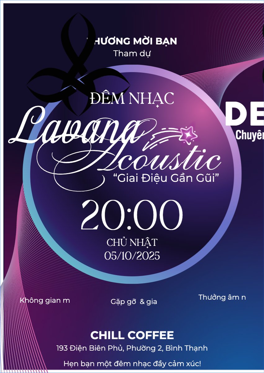Âm nhạc, music, văn nghệ, giải trí, acoustic, sự kiện, event, giao lưu, dễ thương, cute, đơn giản
