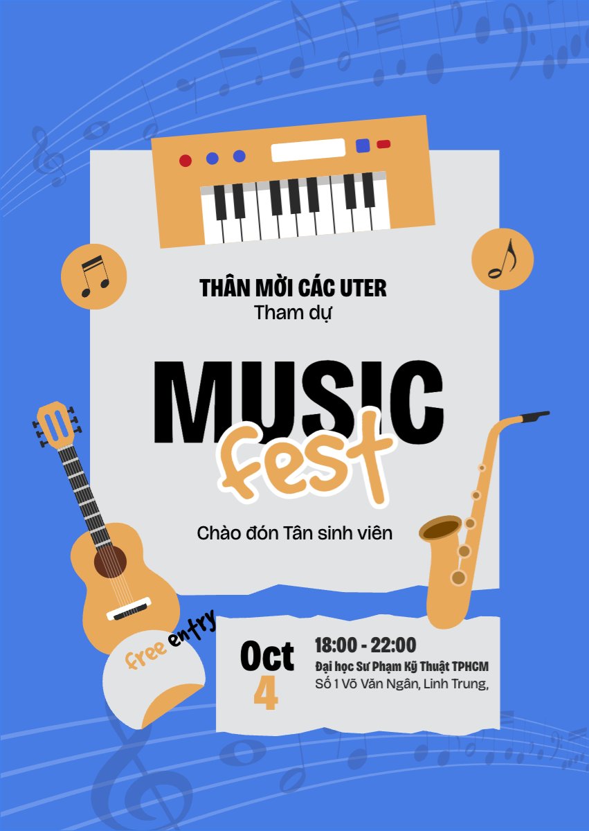 Âm nhạc, music, văn nghệ, câu lạc bộ, giải trí, entertainment, giáo dục, education, cute, dễ thương