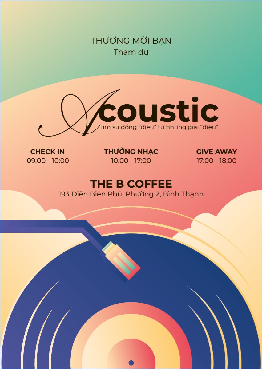 Âm nhạc, music, văn nghệ, giải trí, acoustic, sự kiện, event, giao lưu, dễ thương, cute, đơn giản