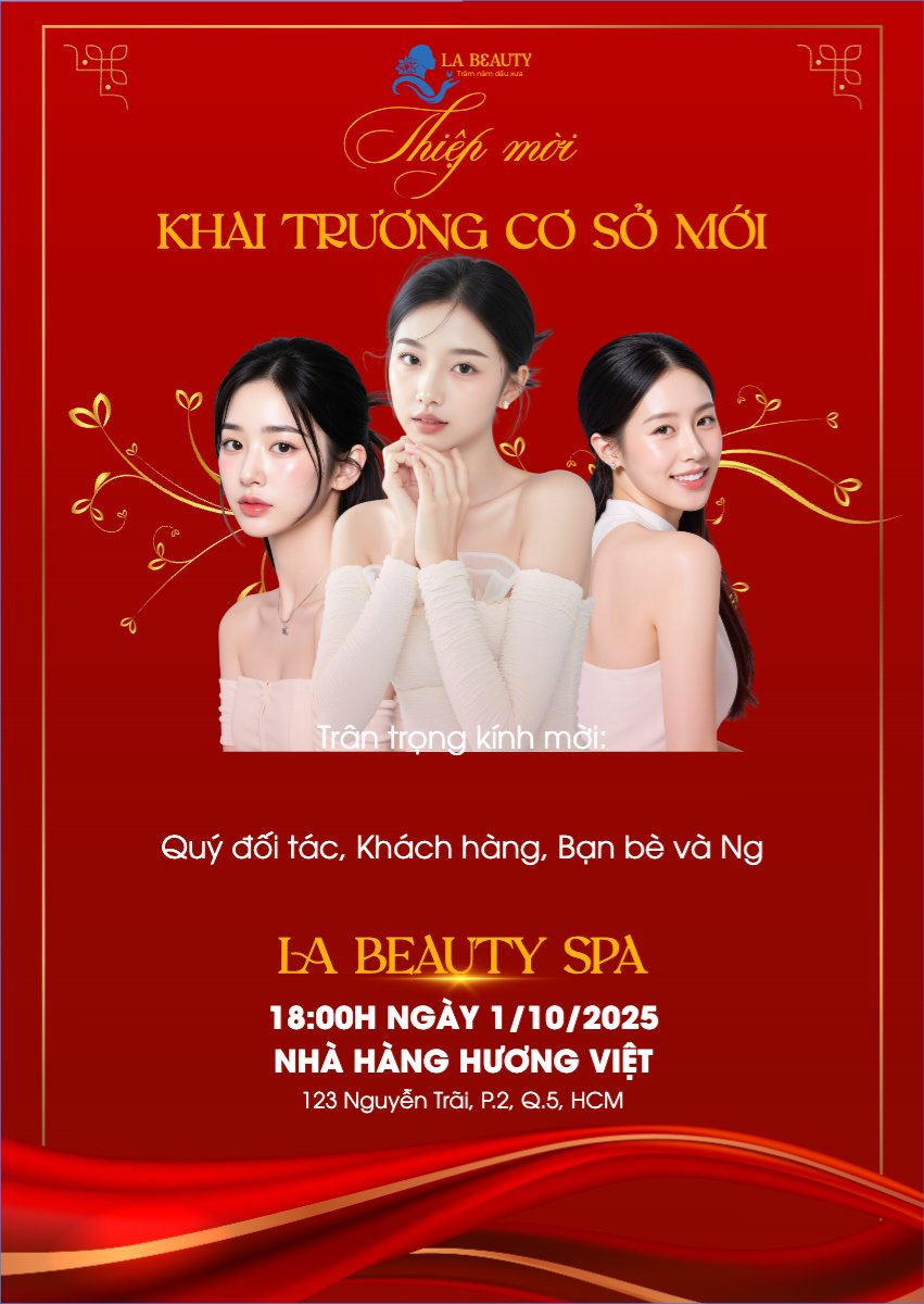 Khai trương, spa, beauty, làm đẹp, thẩm mỹ, hiện đại, sang trọng, modern