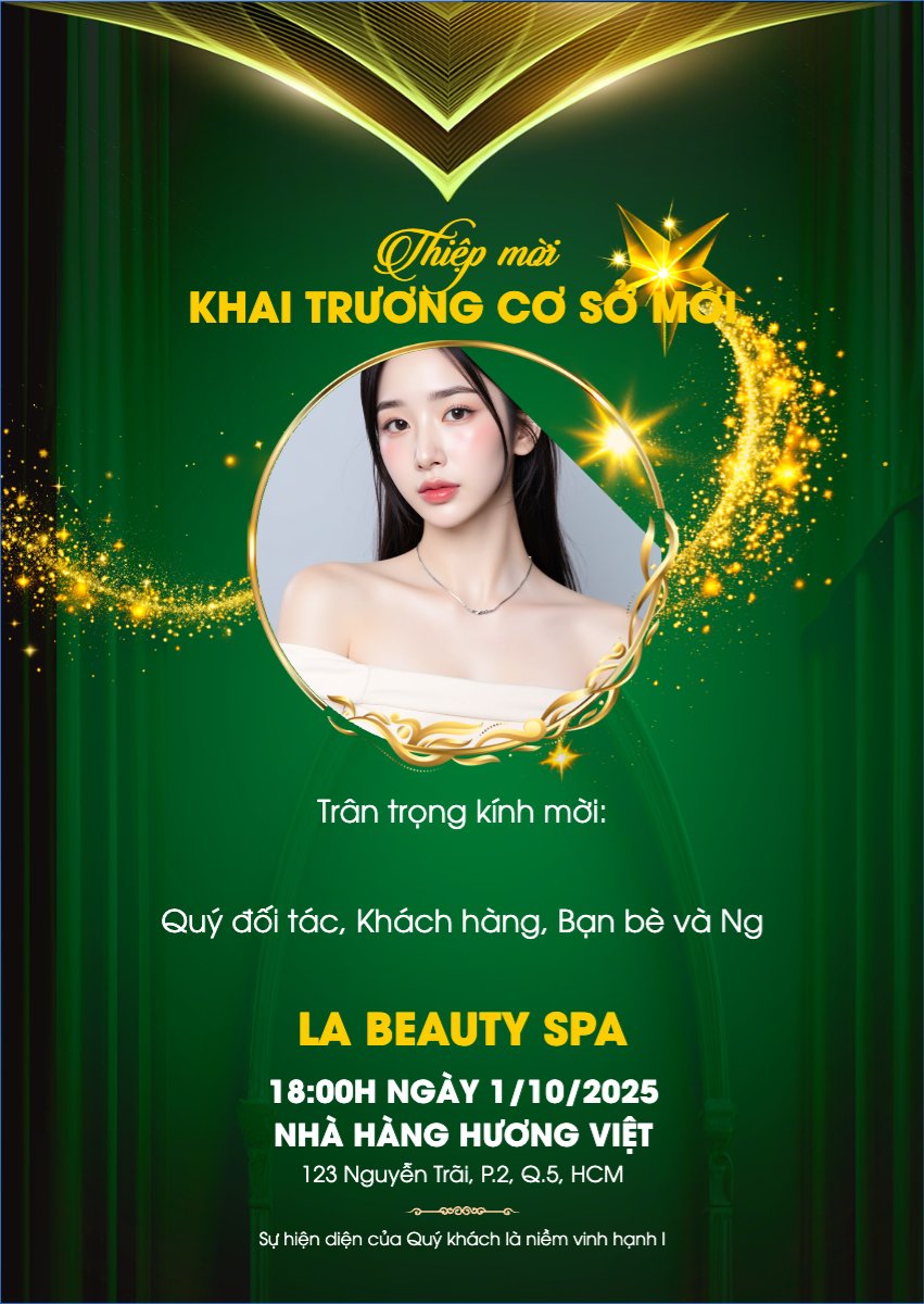 Khai trương, grand opening, spa, beauty, làm đẹp, thẩm mỹ, hiện đại, sang trọng, modern
