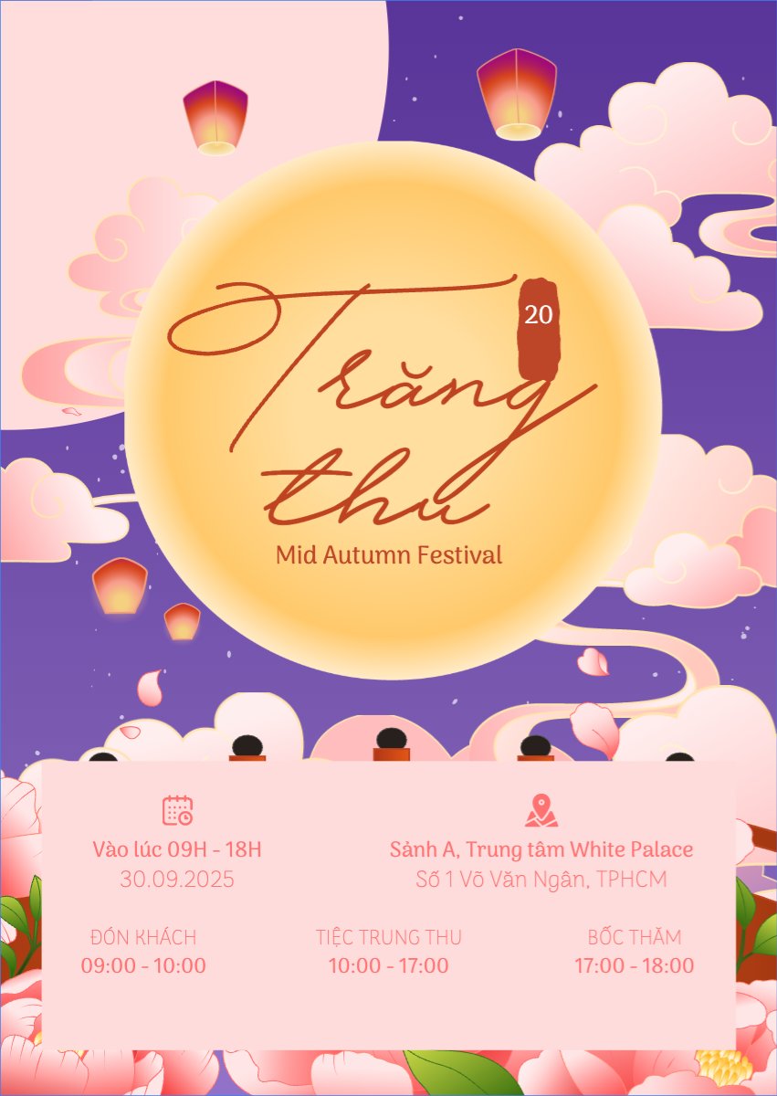 Trung thu, Tết Đoàn Viên, mid-autumn festival, sự kiện, event, dễ thương, cute, chibi, hoạt hình, cartoon