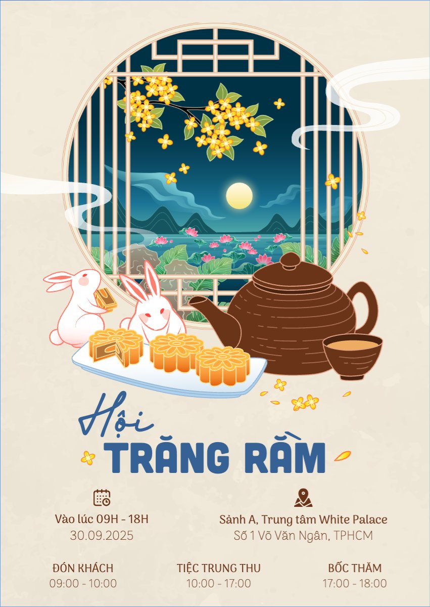 Trung thu, Tết Đoàn Viên, mid-autumn festival, sự kiện, event, dễ thương, cute, chibi, hoạt hình, cartoon