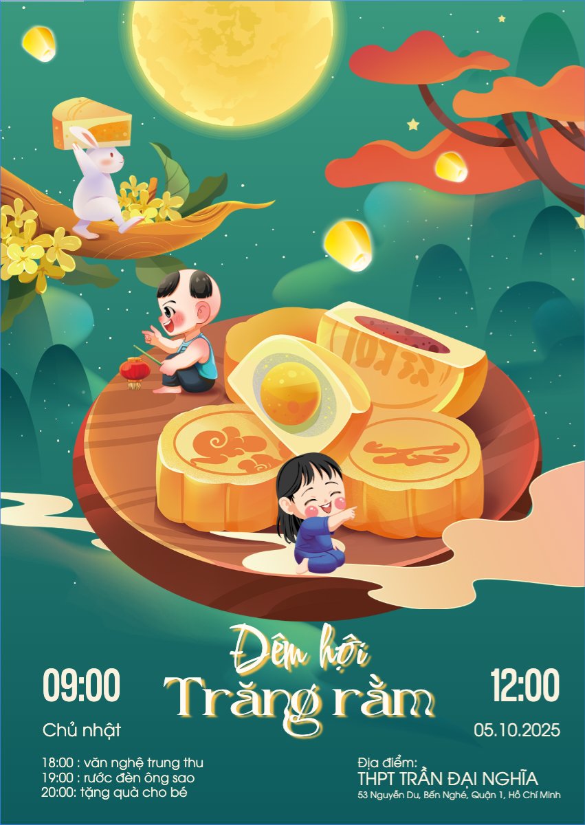 Trung thu, Tết Đoàn Viên, mid-autumn festival, sự kiện, event, dễ thương, cute, chibi, hoạt hình, cartoon