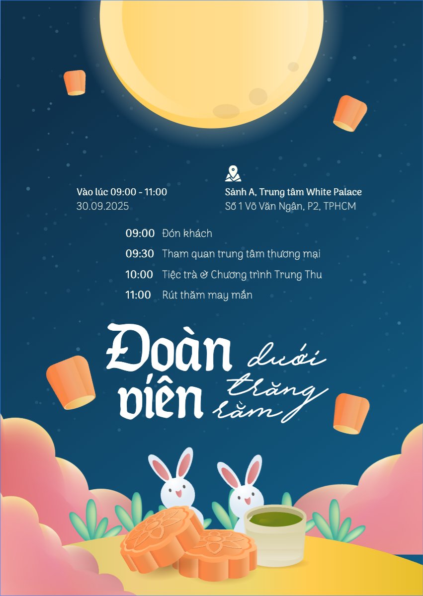 Trung thu, Tết Đoàn Viên, mid-autumn festival, sự kiện, event, dễ thương, cute, chibi, hoạt hình, cartoon