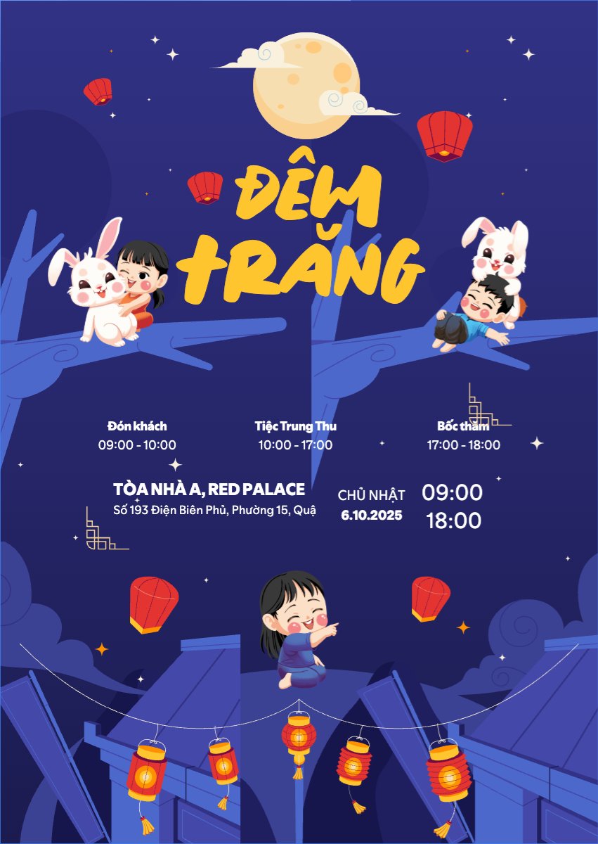 Trung thu, Tết Đoàn Viên, mid-autumn festival, sự kiện, event, dễ thương, cute, chibi, hoạt hình, cartoon