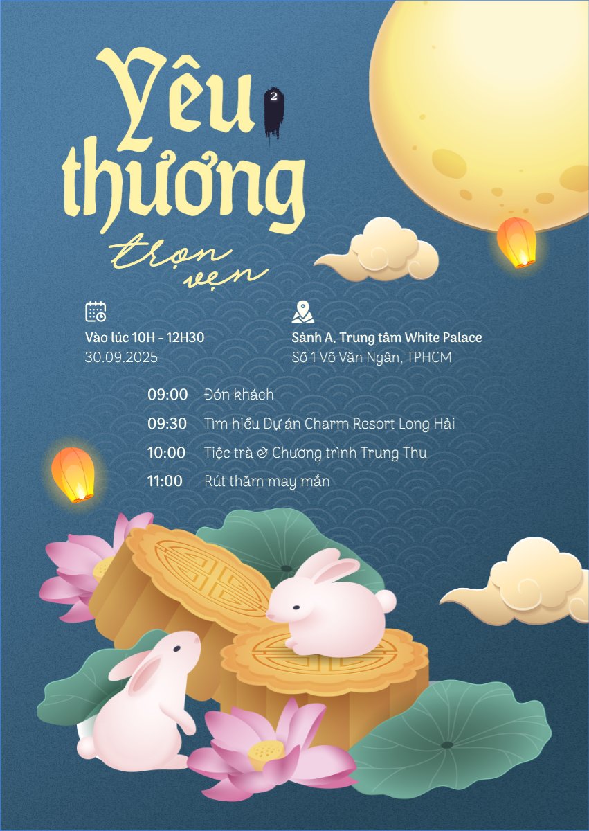 Trung thu, Tết Đoàn Viên, mid-autumn festival, sự kiện, event, dễ thương, cute, chibi, hoạt hình, cartoon