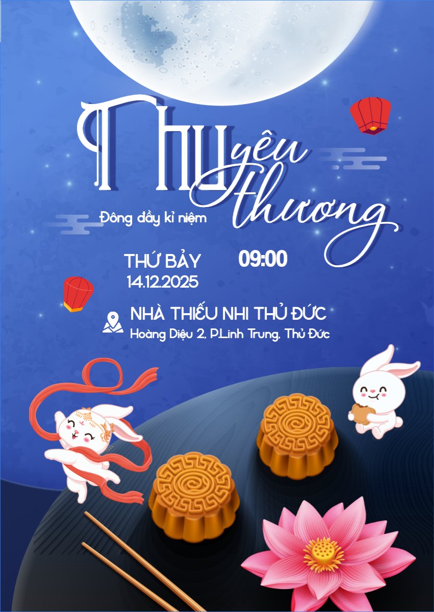 Trung thu, Tết Đoàn Viên, mid-autumn festival, sự kiện, event, dễ thương, cute, chibi, hoạt hình, cartoon