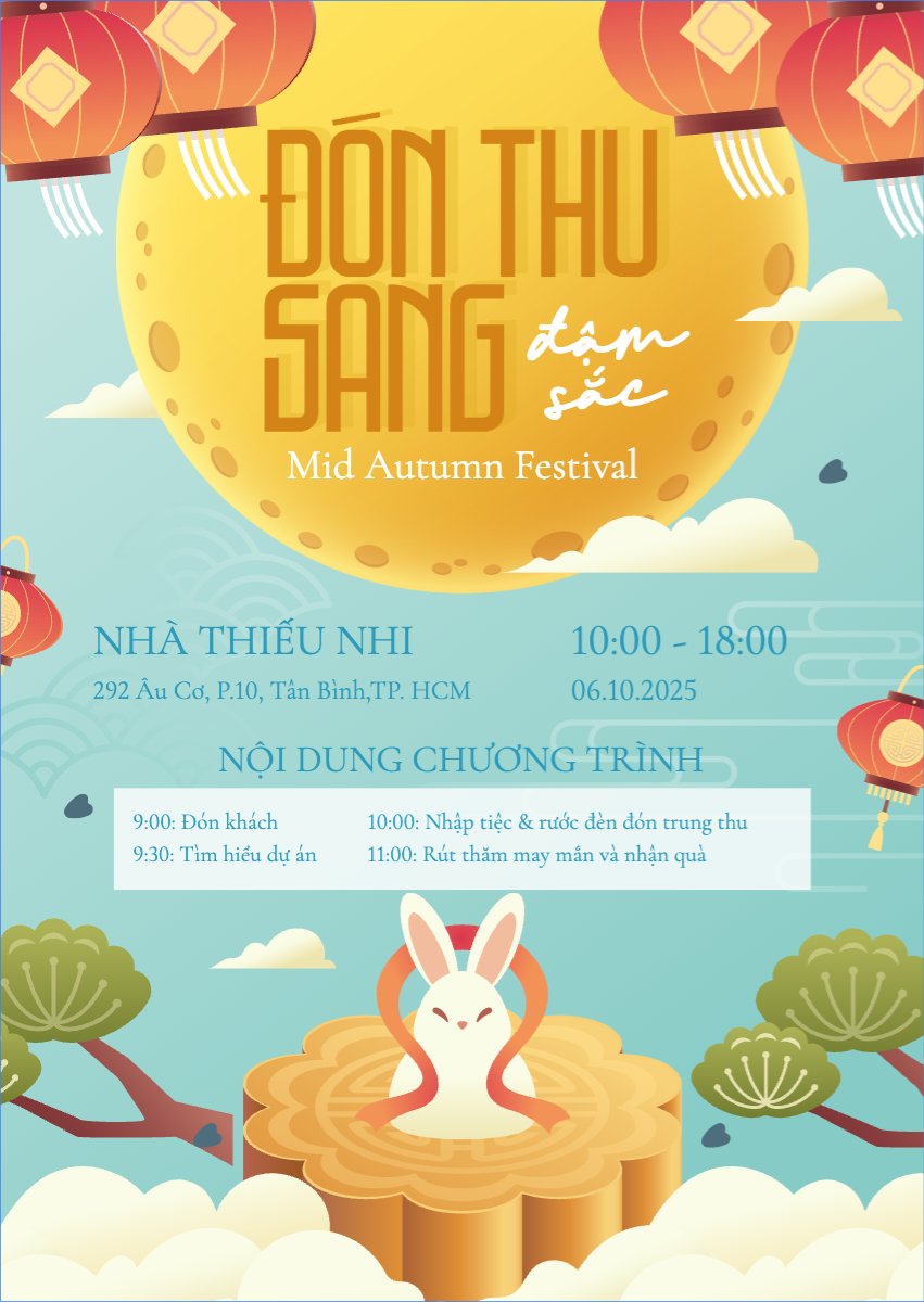 Trung thu, Tết Đoàn Viên, mid-autumn festival, sự kiện, event, dễ thương, cute, chibi, hoạt hình, cartoon