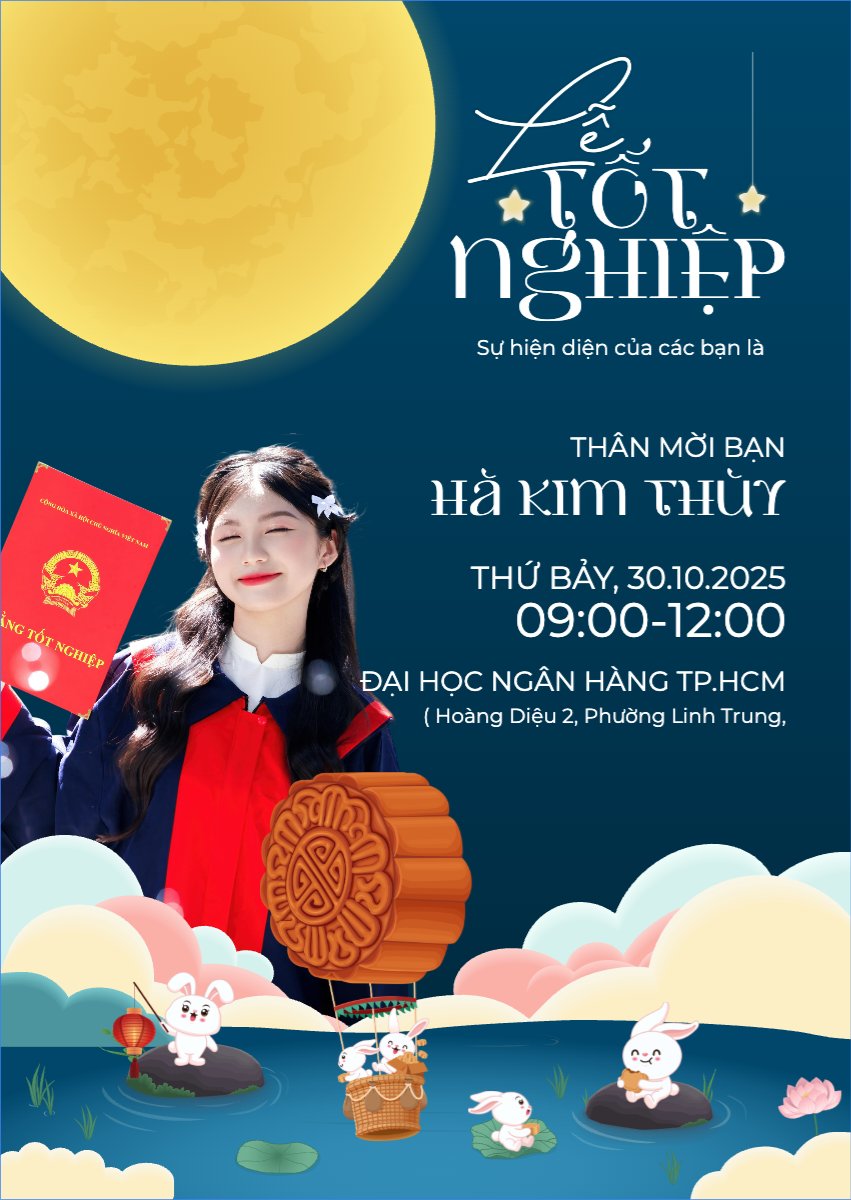 Tốt nghiệp, graduate, Trung thu, Tết Đoàn Viên, mid-autumn festival, sự kiện, event, dễ thương, cute, chibi, hoạt hình, cartoon
