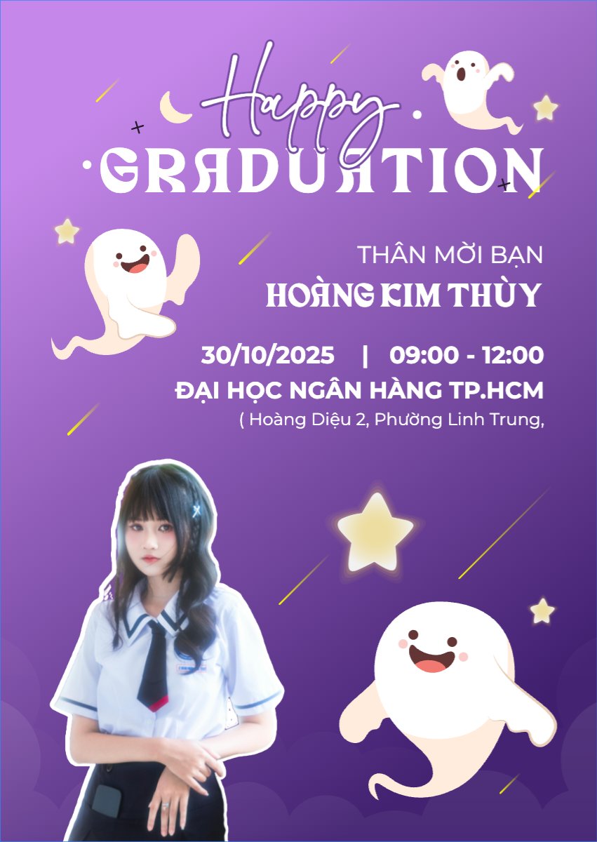Tốt nghiệp, graduate, ghost, ma, halloween, sự kiện, event, dễ thương, cute, chibi, hoạt hình, cartoon