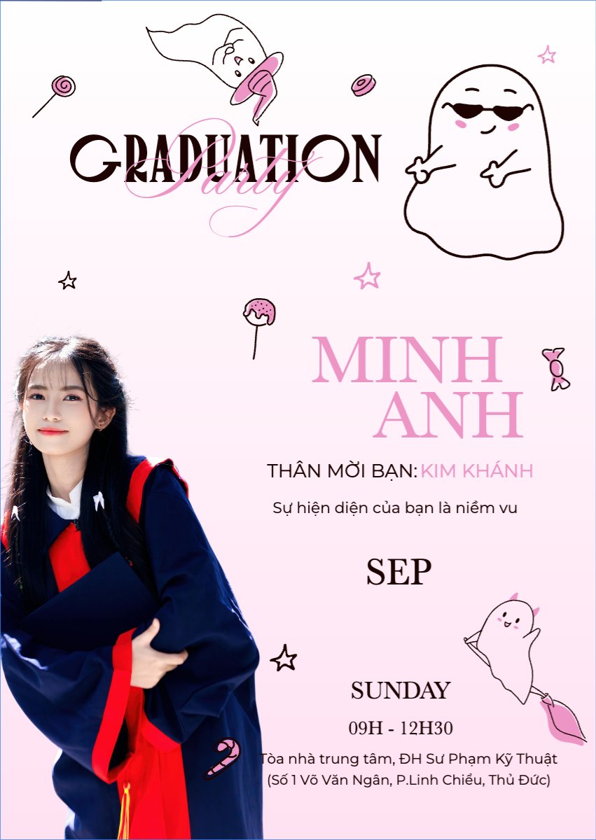 Tốt nghiệp, graduate, ghost, ma, halloween, sự kiện, event, dễ thương, cute, chibi, hoạt hình, cartoon