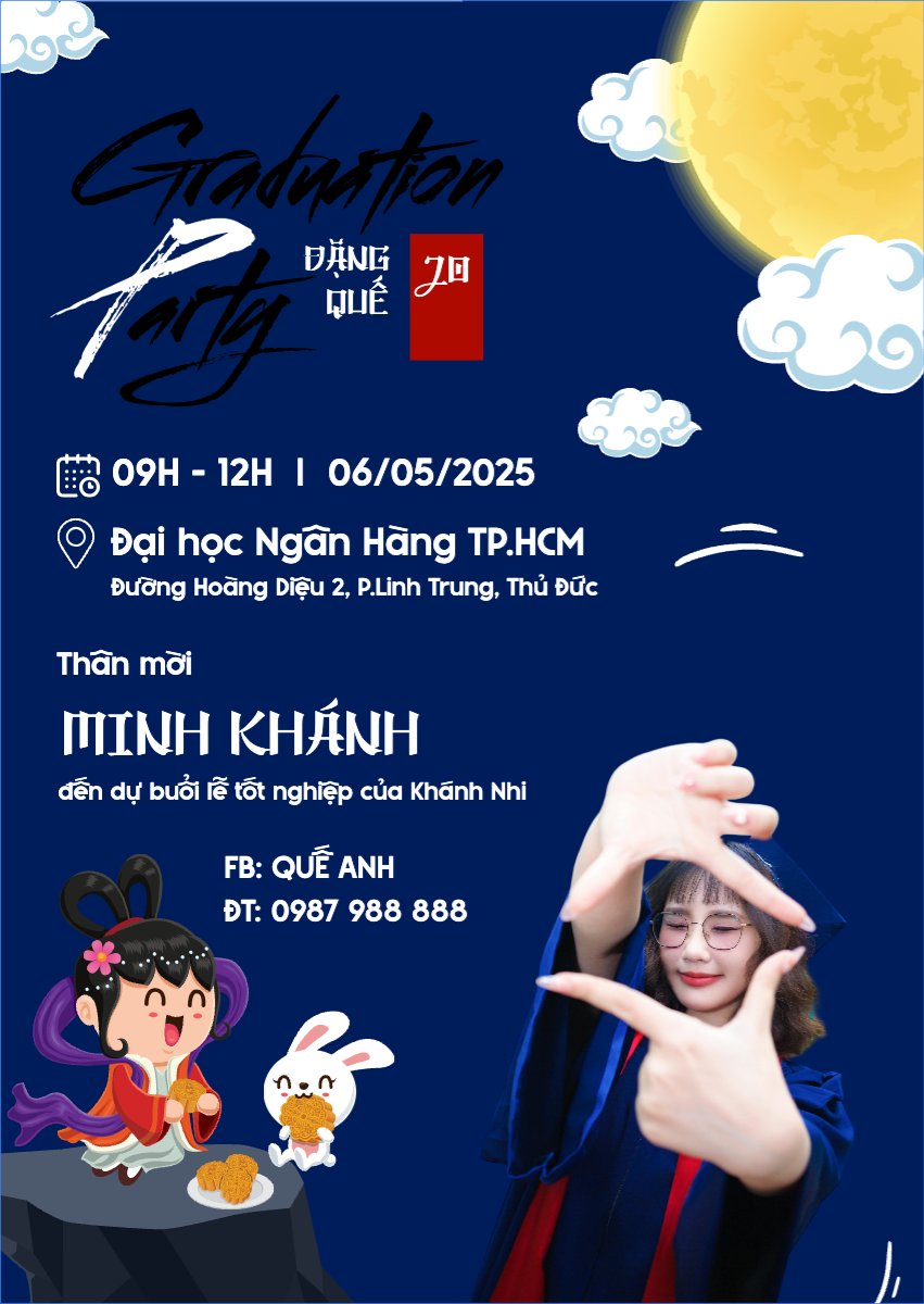 Tốt nghiệp, graduate, Trung thu, Tết Đoàn Viên, mid-autumn festival, sự kiện, event, dễ thương, cute, chibi, hoạt hình, cartoon