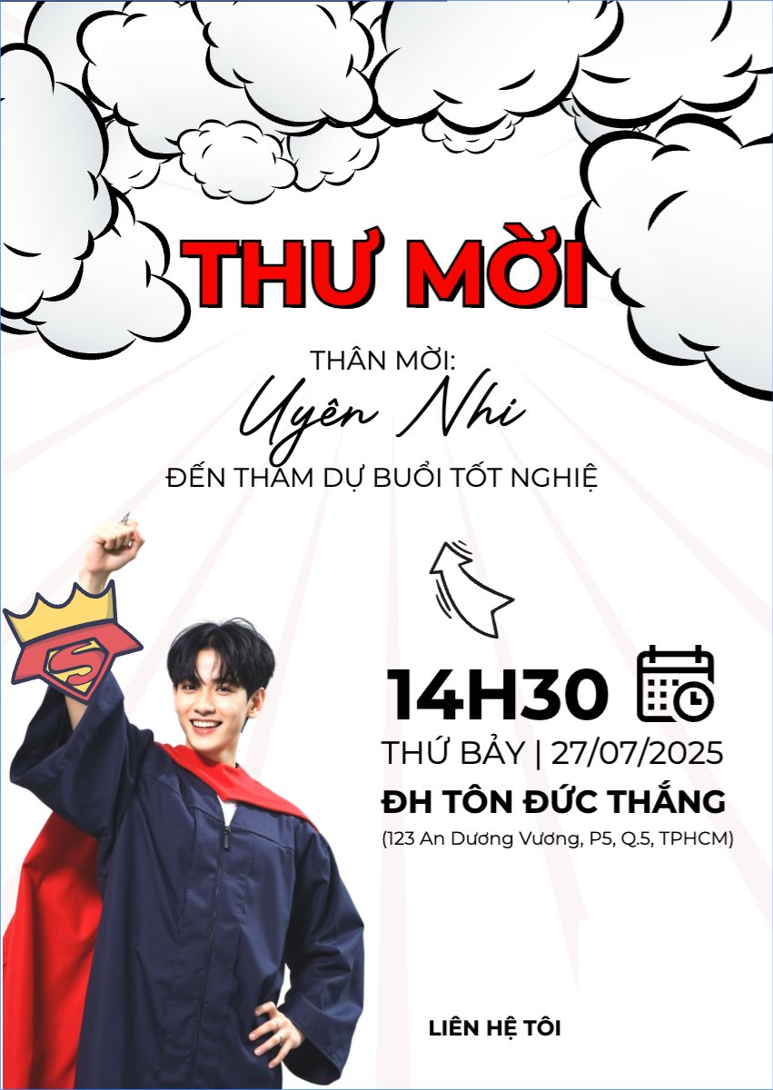 Tốt nghiệp, kỉ yếu, Graduation, yearbook, dễ thương, cute, chibi, hoạt hình, cartoon, superman