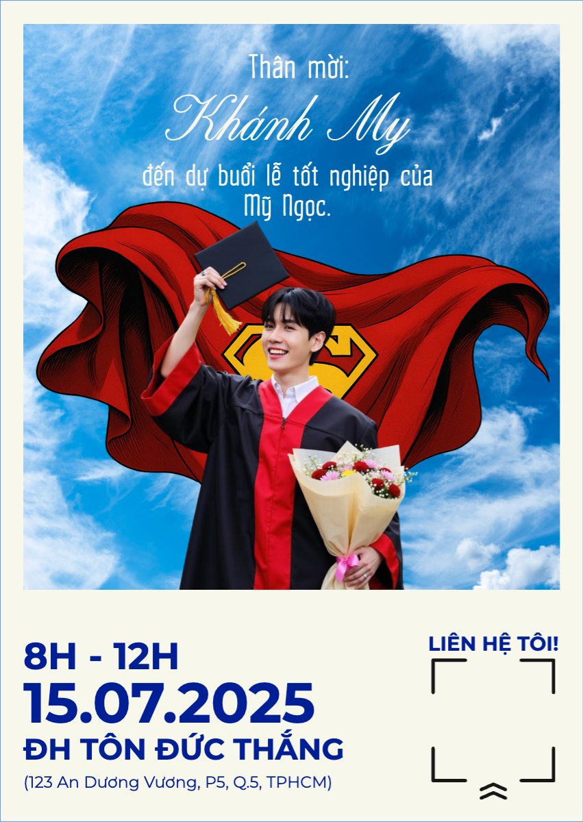 Tốt nghiệp, kỉ yếu, Graduation, yearbook, dễ thương, cute, chibi, hoạt hình, cartoon, superman