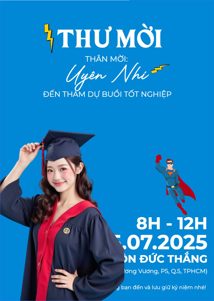 Tốt nghiệp, kỉ yếu, Graduation, yearbook, dễ thương, cute, chibi, hoạt hình, cartoon, superman