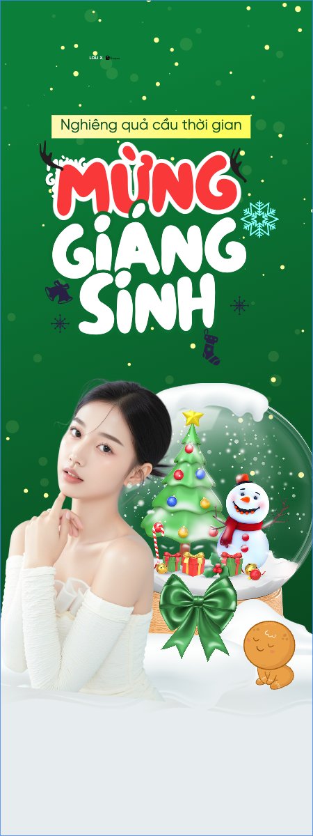 Nghiêng quả cầu thời gian mừng giáng sinh