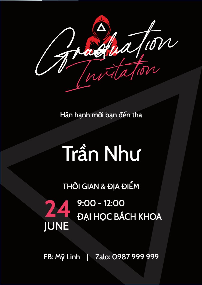 Tốt nghiệp, kỉ yếu, Graduation, yearbook, dễ thương, cute, chibi, hoạt hình, cartoon, squid game