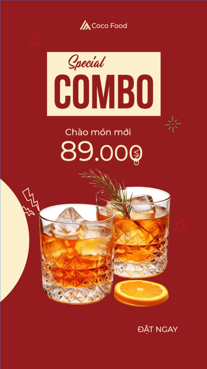 Giảm giá, sale, nước uống, juice, giải khát, F&B, drink