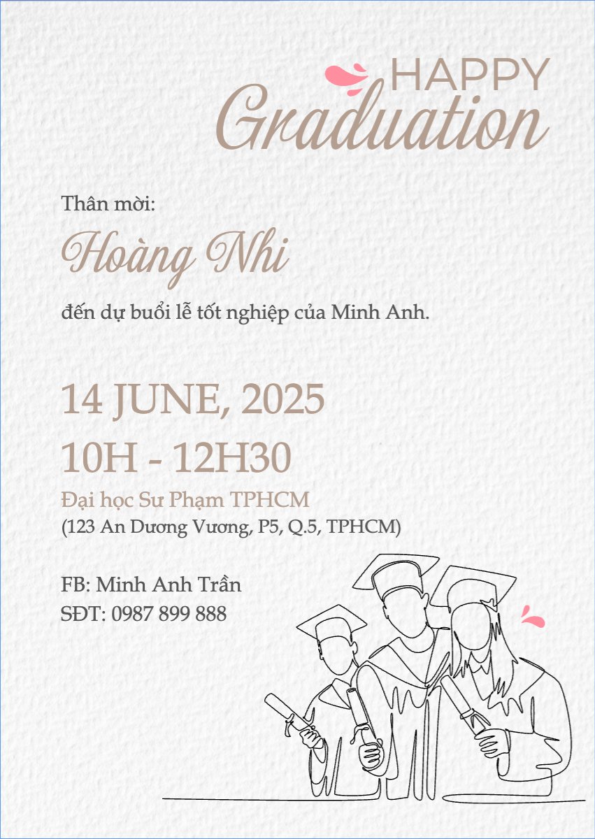 Tốt nghiệp, kỉ yếu, Graduation, yearbook, đơn giản, simple, minimalist, tối giản