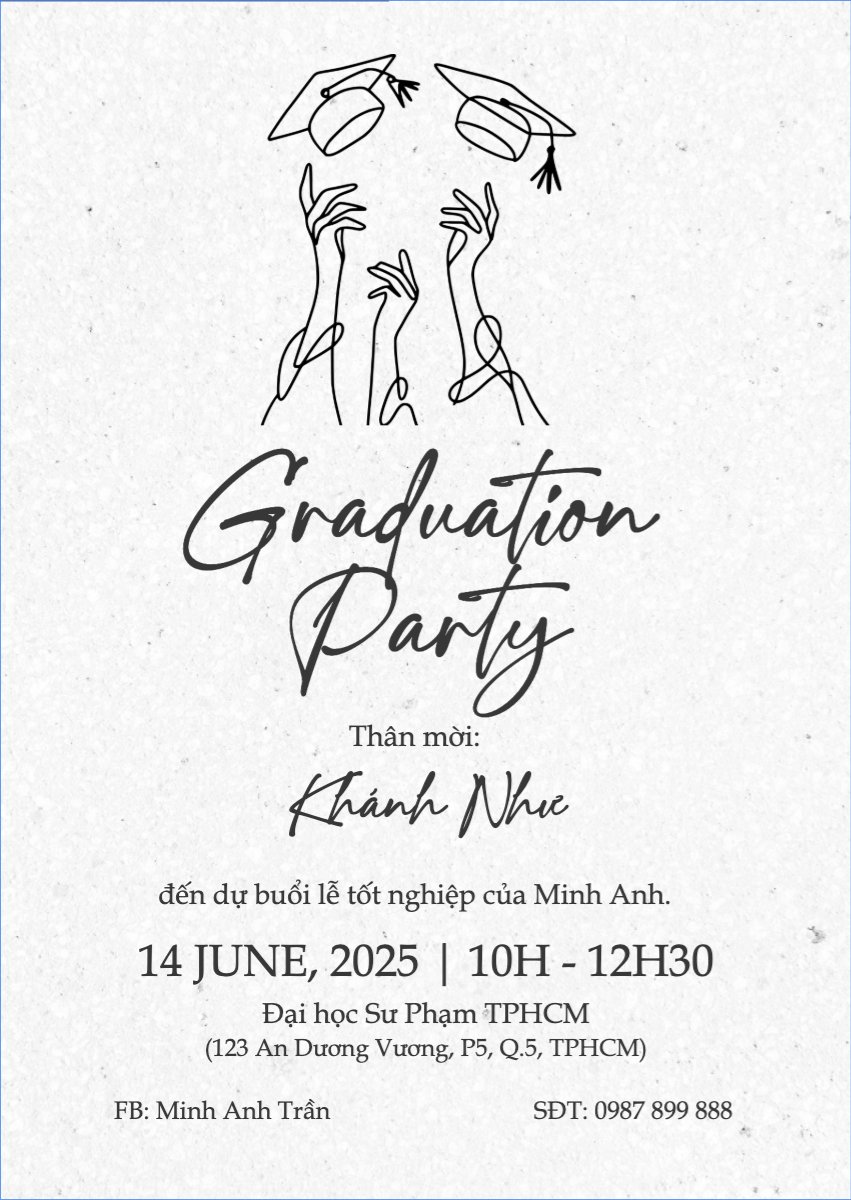 Tốt nghiệp, kỉ yếu, Graduation, yearbook, đơn giản, simple, minimalist, tối giản