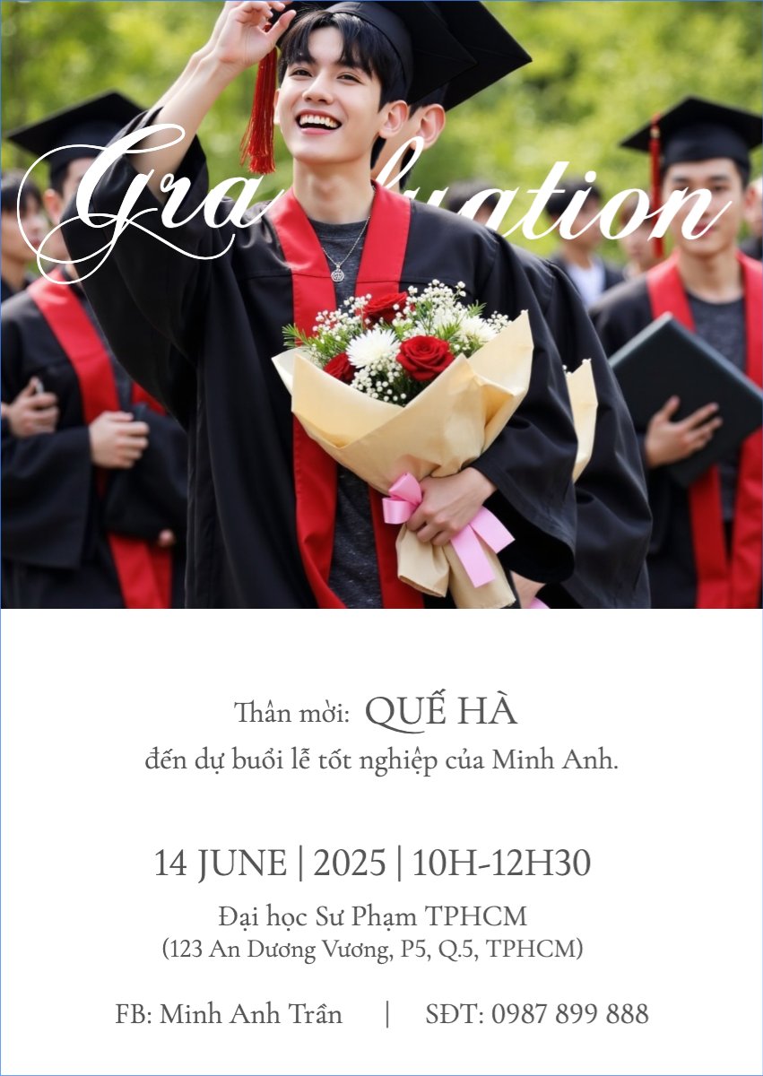 Tốt nghiệp, kỉ yếu, Graduation, yearbook, đơn giản, simple, minimalist, tối giản